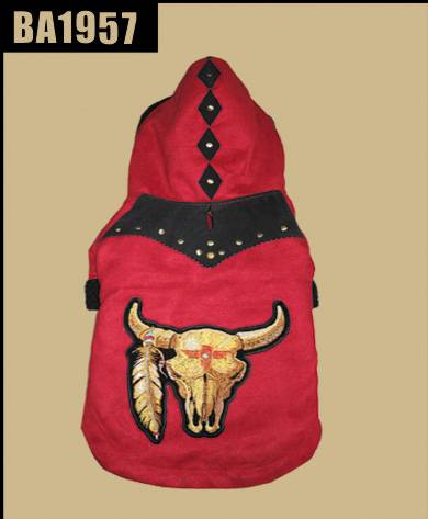 Red Coat with Bull Head