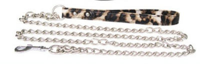 Loepard Chain Leash