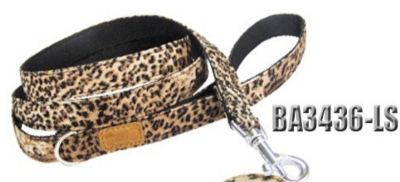 Faux Leopard leash