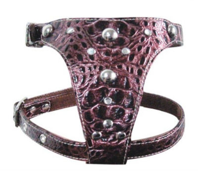 Faux Leather Burgundy Harness