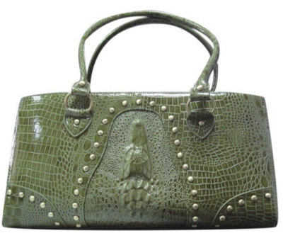 Faux Crocodile Leather Pet Carrier