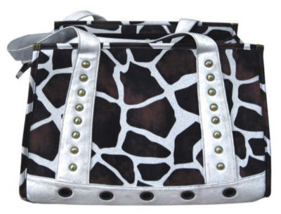 Faux Giraffe Leather Pet Carrier