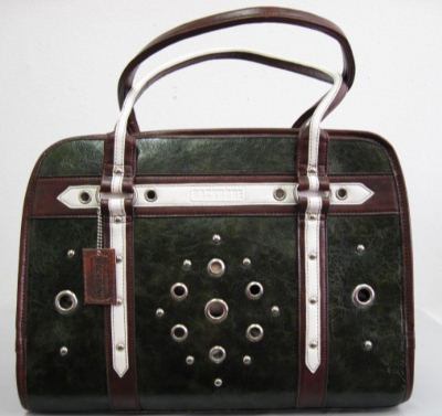 Faux Leather Pet Carrier