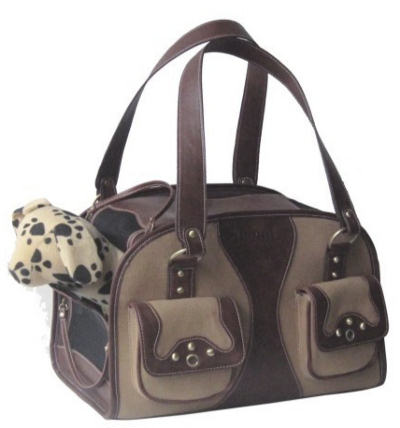 Sacking & Leather Pet Carrier