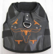 Faux Leather Yellow Bull Harness Vest