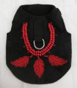 Harness Vest with Red Beads
