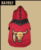 Red Coat with Bull Head