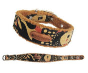 Multi Color Brown Printed Cotton Collar