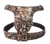 Faux Leopard Print Harness