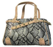Faux Snake Leather Pet Carrier