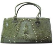 Faux Crocodile Leather Pet Carrier