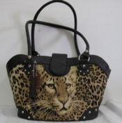 Faux Suede Leather Pet Carrier