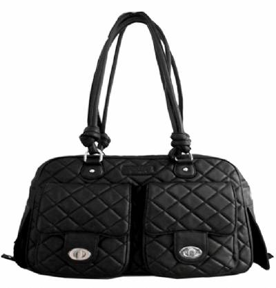 Faux Black Pet Carrier