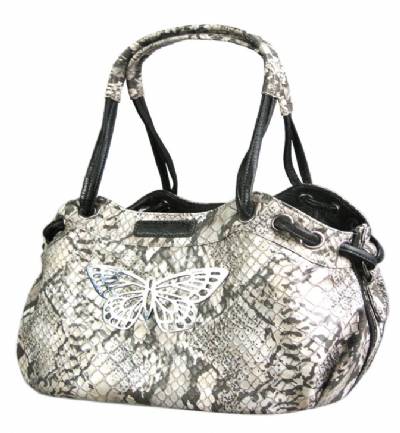 Faux Snake Leather Pet Carrier